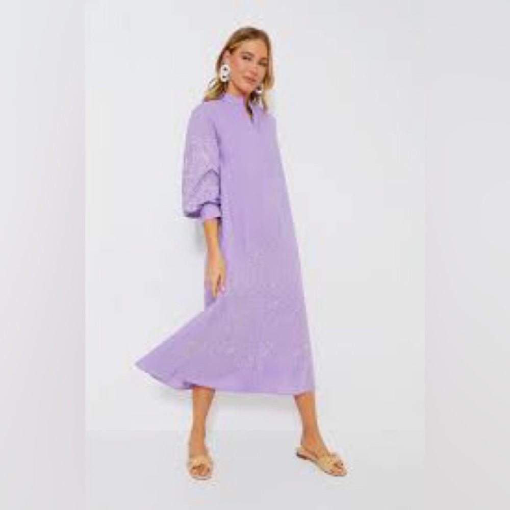 Tuckernuck Hyacinth House Embroidered Wisteria Caftan